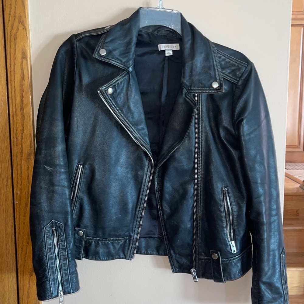 Top shop leather jacket